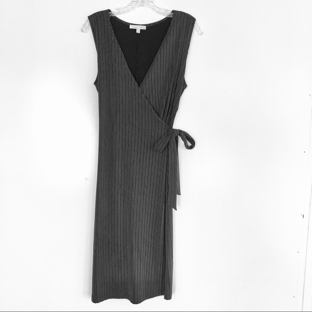 Moa Moa Faux Wrap Sleeveless Dress size Large